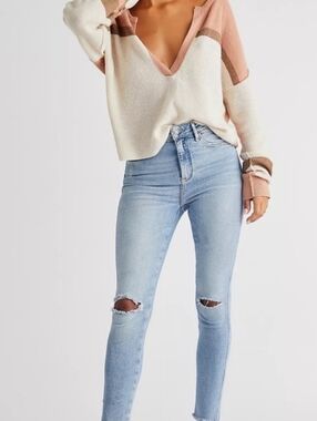 Free People Raw High-Rise Jegging